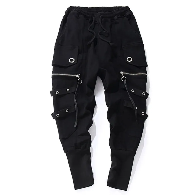 Zipper Multi Pockets Harem Pants sold by Yugen Theory