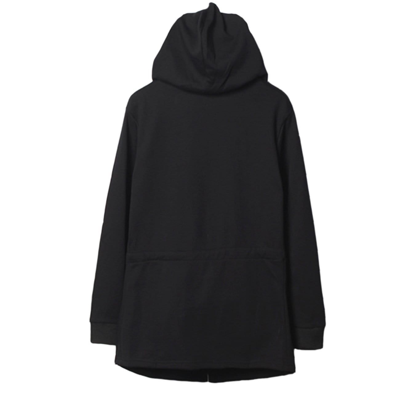 Dark Zip Up Cloak Cape Oversize Wizard Coat sold by Yugen Theory product image thumbnail 3