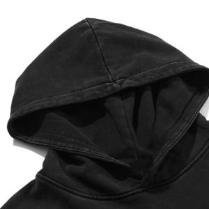 Washed Distressed Hoodie Gloomy Childhood sold by Yugen Theory