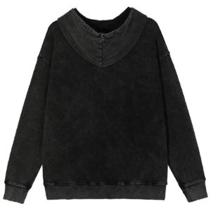 Washed Distressed Hoodie Gloomy Childhood sold by Yugen Theory