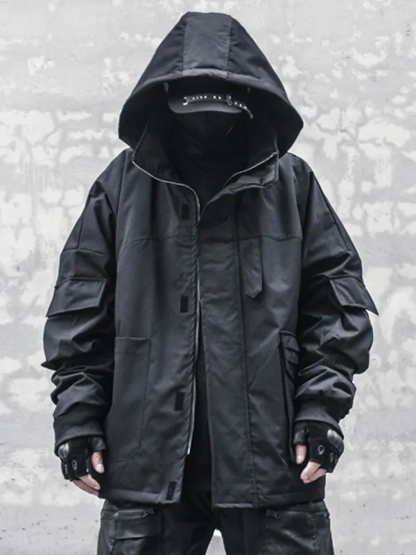 Big Pocket High Collar Winter Coat sold by Yugen Theory