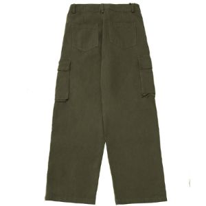 Retro Twill Wide Leg Cargo Pants sold by Yugen Theory