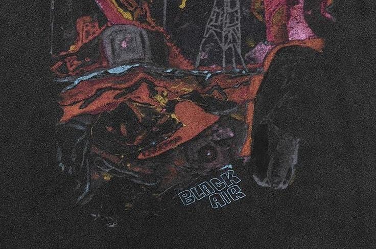 BLACK AIR Destruction Washed Cotton Oversize T-Shirt sold by Yugen Theory product image thumbnail 5