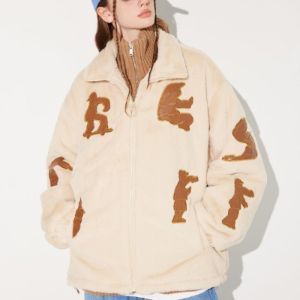 Faux Fur Winter Coat Taijiquan Patchwork sold by Yugen Theory