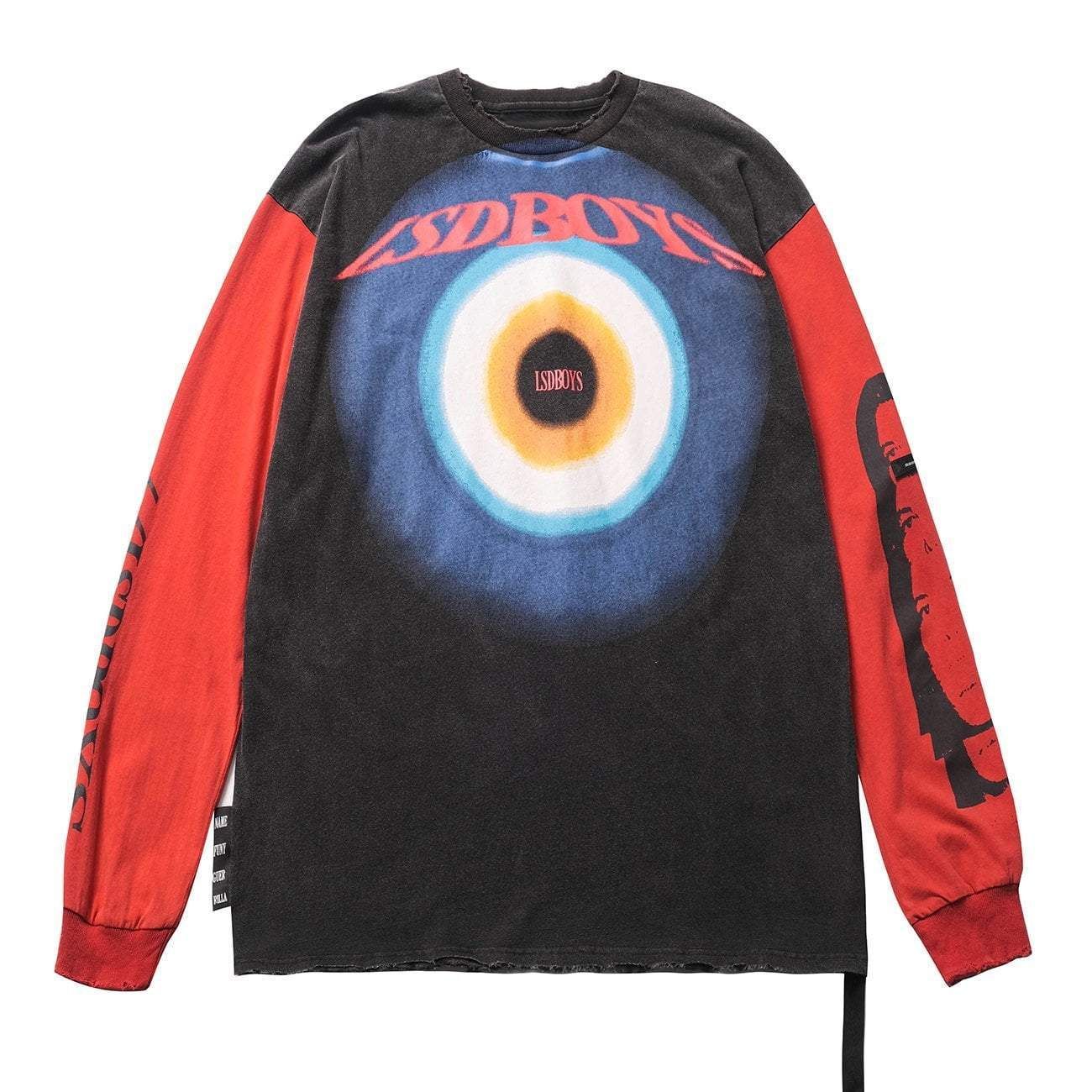 Vintage Color Block Patchwork Sweatshirt sold by Yugen Theory