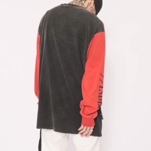 Vintage Color Block Patchwork Sweatshirt sold by Yugen Theory