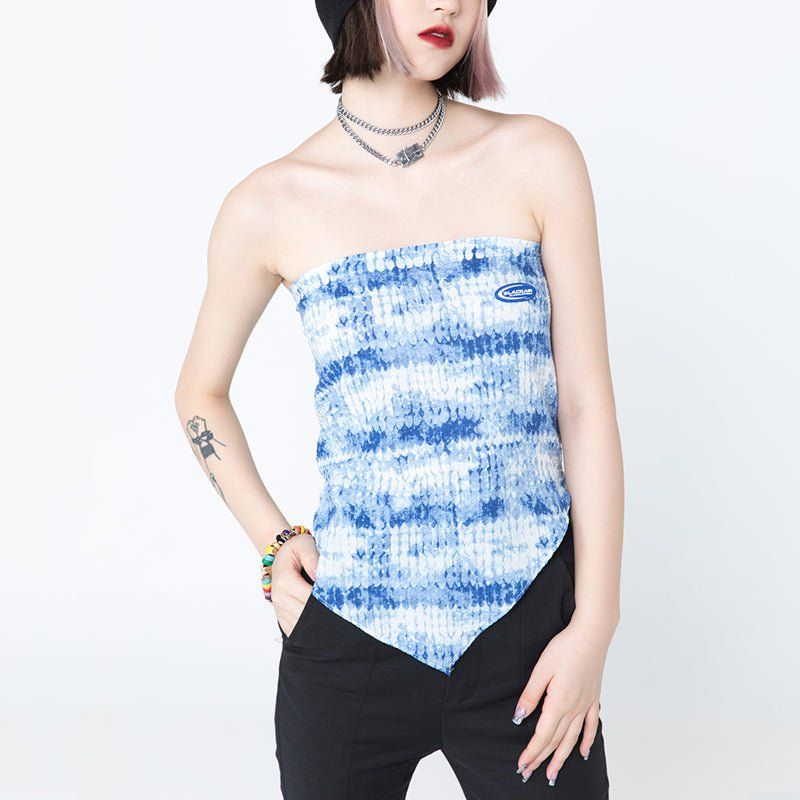 Women's Blue Tube Top sold by Yugen Theory product image thumbnail 2
