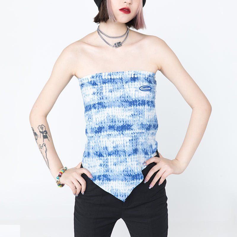 Women's Blue Tube Top sold by Yugen Theory product image thumbnail 3