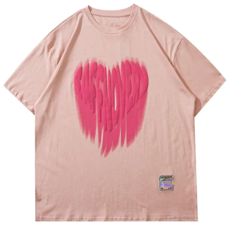 Foam Letter Love Print T-Shirt sold by Yugen Theory
