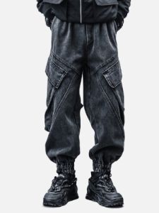 Big Pocket Washed Jeans sold by Yugen Theory