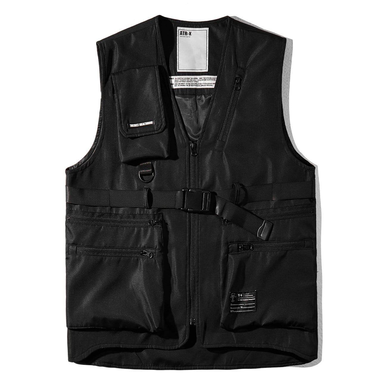 Punk Combat Multi-pocket Ripstop Vest sold by Yugen Theory