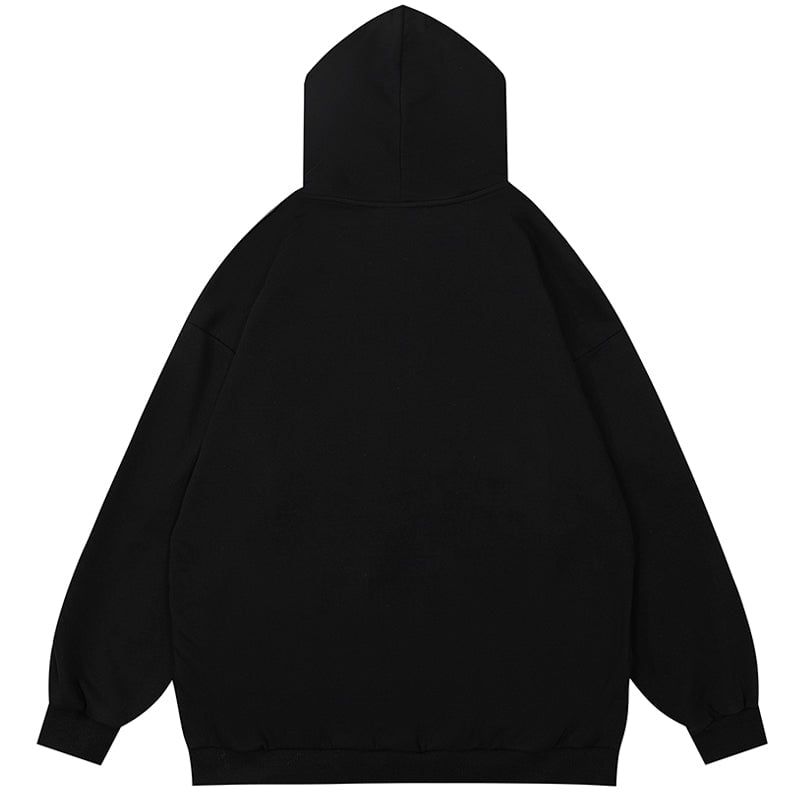 Zipper Hoodie Skeleton and Cross sold by Yugen Theory product image thumbnail 3