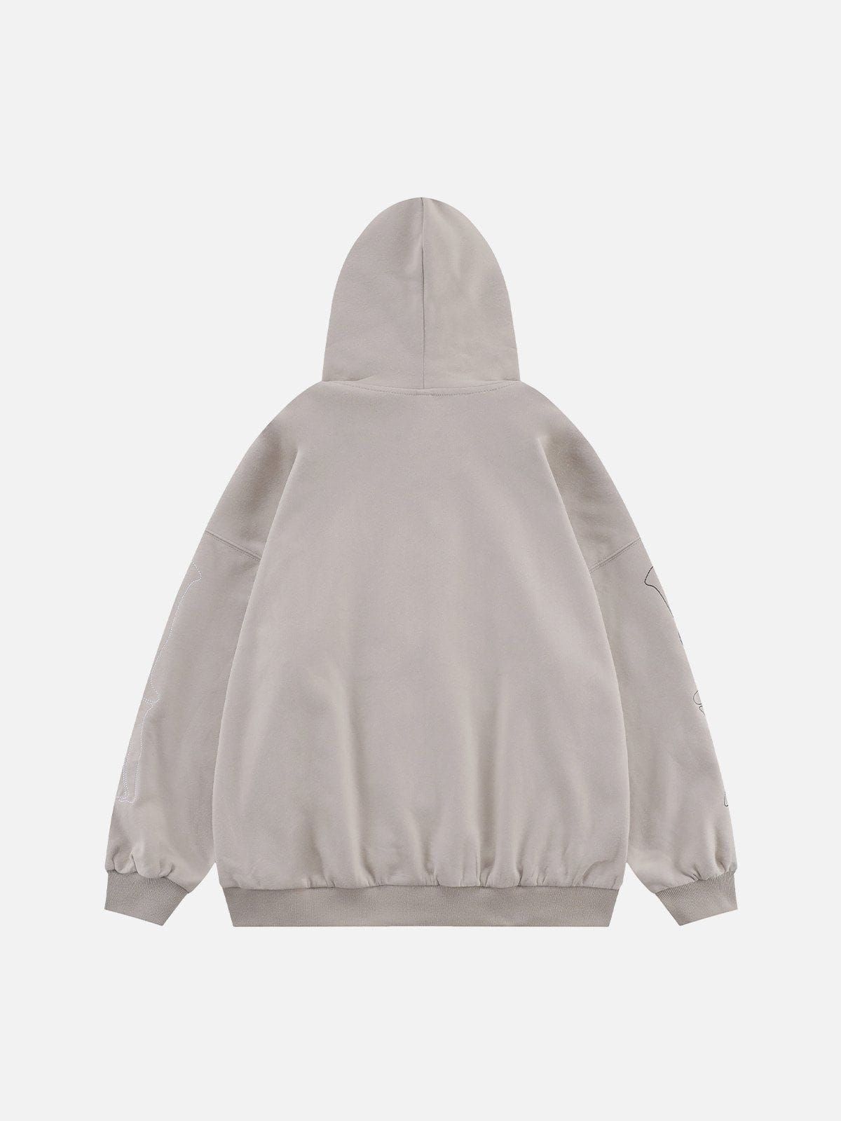 Embroidery Skeleton Zip Up Hoodie sold by Yugen Theory product image thumbnail 2