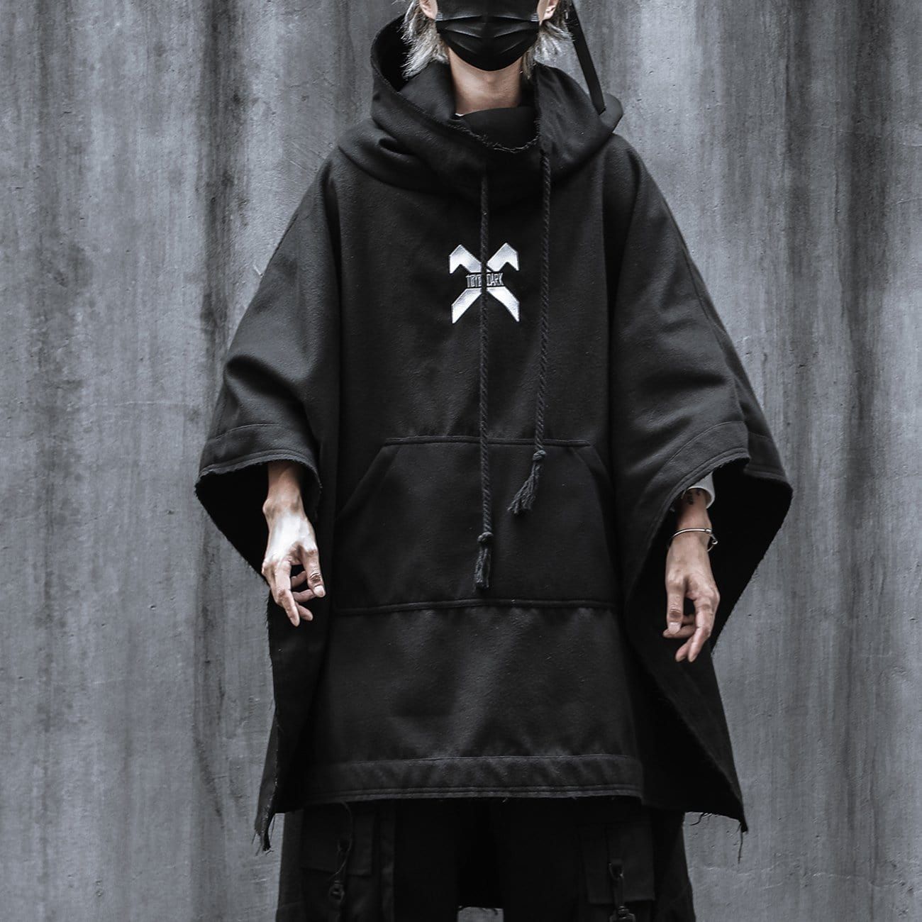 Dark Oversized Wizard Cloak Hoodie sold by Yugen Theory product image thumbnail 2