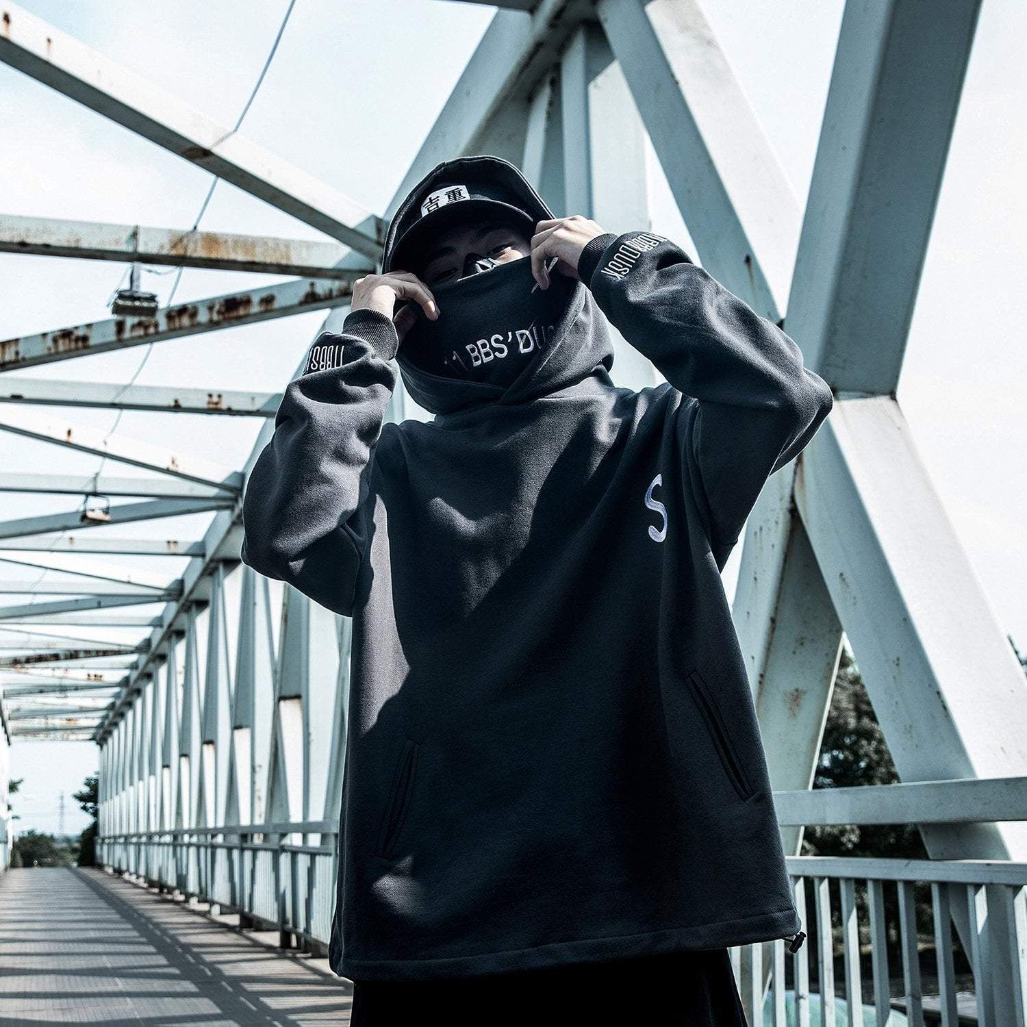 S High collar hoodie sold by Yugen Theory