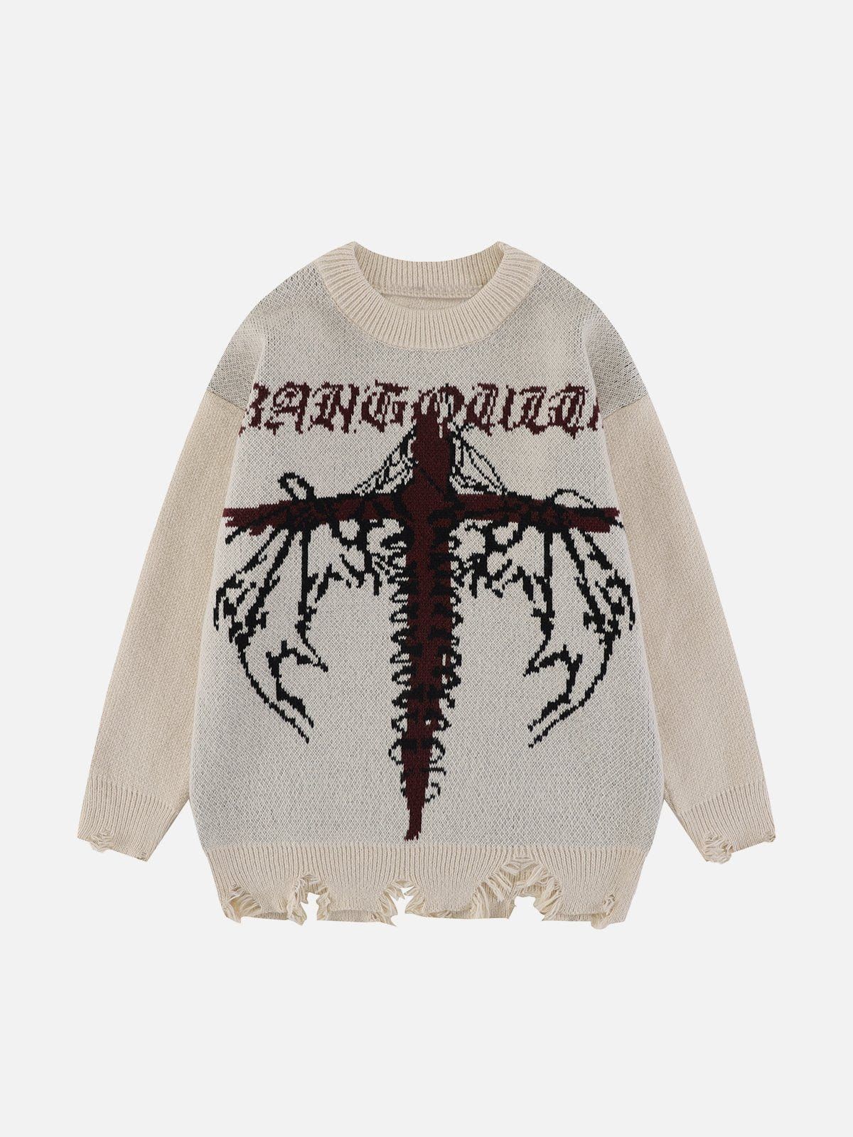 Cross Dragon Bone Knit Sweater sold by Yugen Theory product image thumbnail 3
