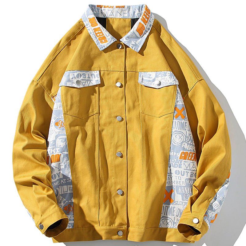 Stylish Denim Jacket Cartoon Graffiti sold by Yugen Theory product image thumbnail 3