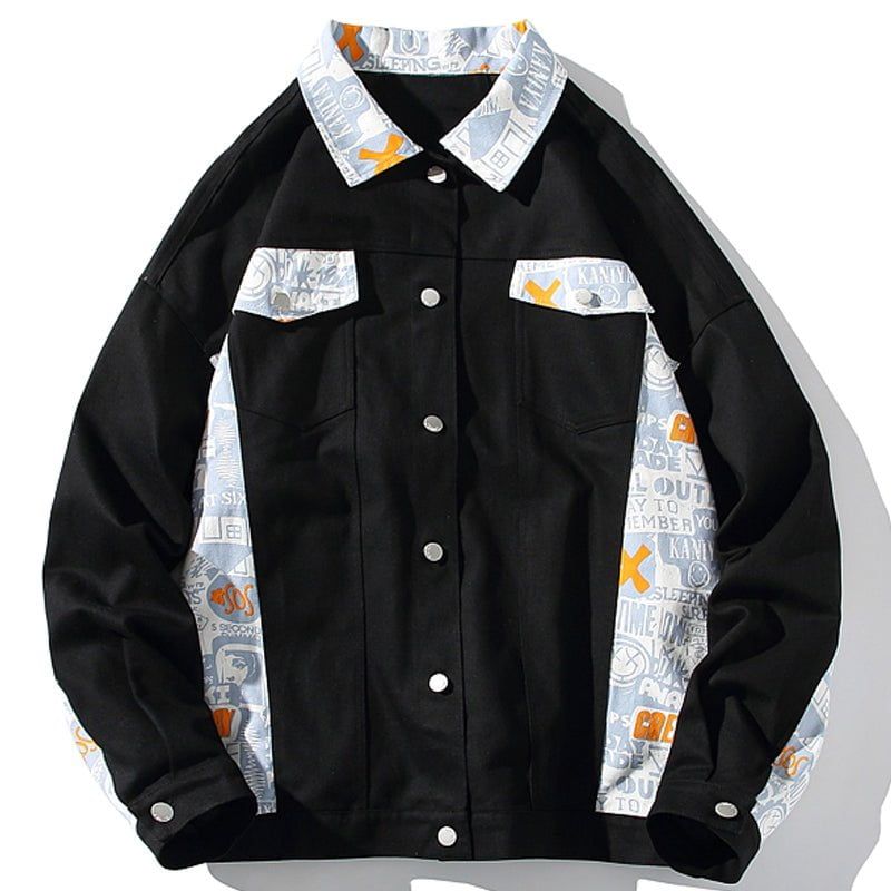 Stylish Denim Jacket Cartoon Graffiti sold by Yugen Theory product image thumbnail 4
