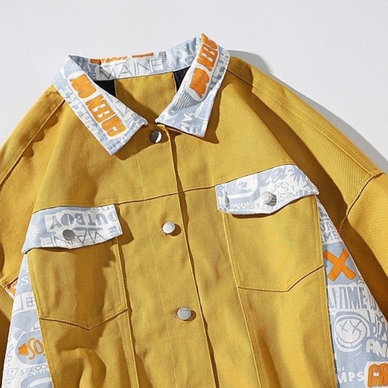 Stylish Denim Jacket Cartoon Graffiti sold by Yugen Theory product image thumbnail 5