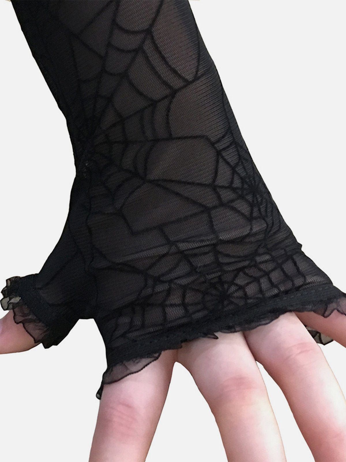 Spider Web Mesh Gloves sold by Yugen Theory product image thumbnail 4