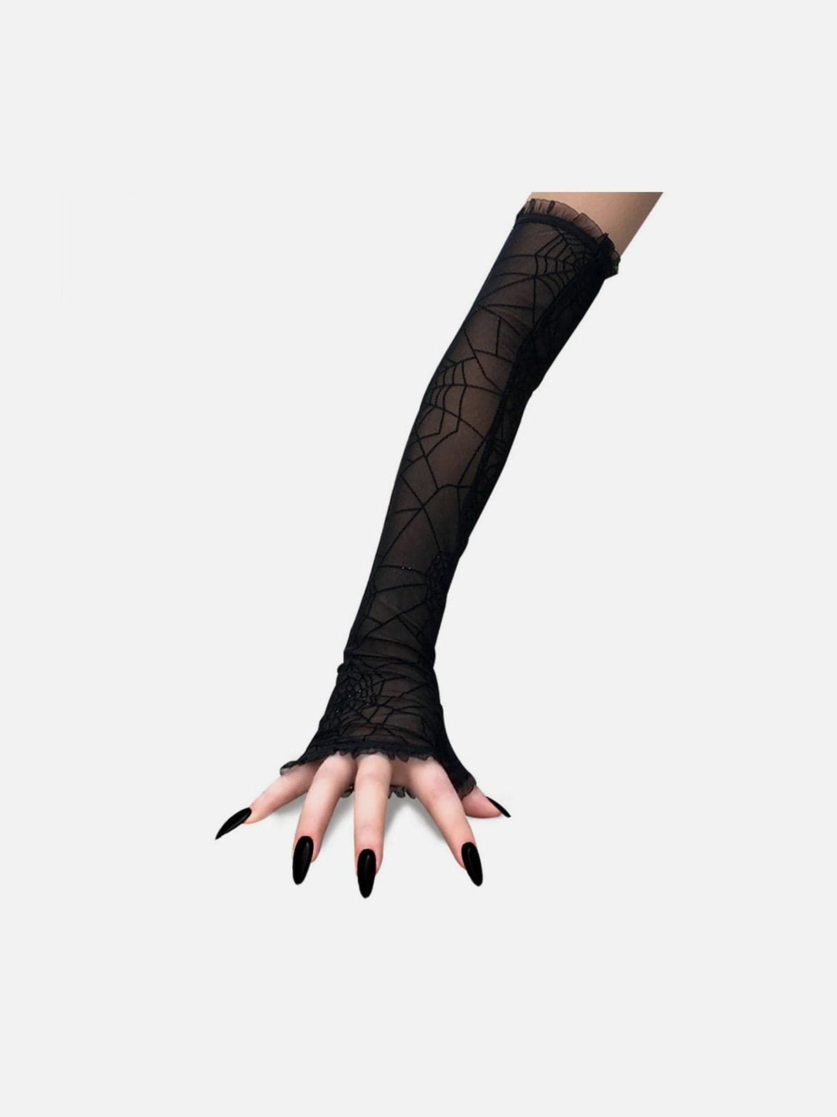 Spider Web Mesh Gloves sold by Yugen Theory product image thumbnail 3