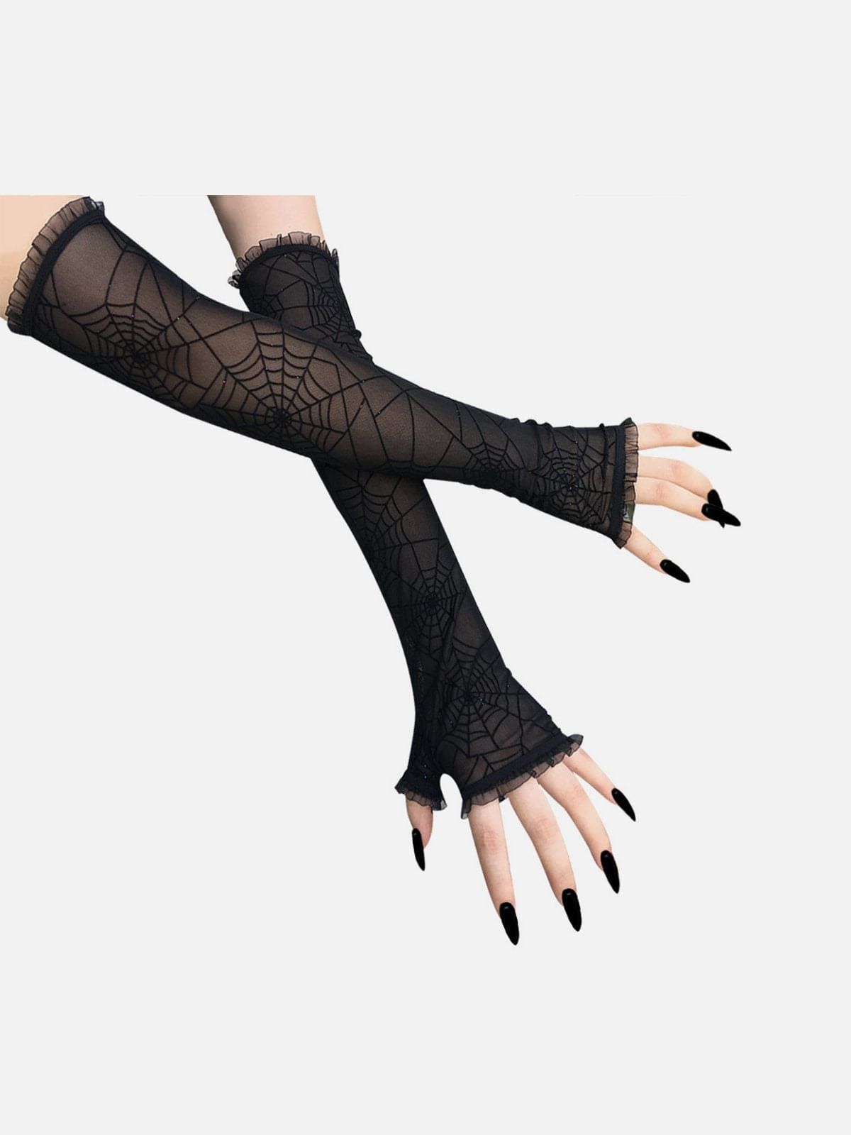 Spider Web Mesh Gloves sold by Yugen Theory
