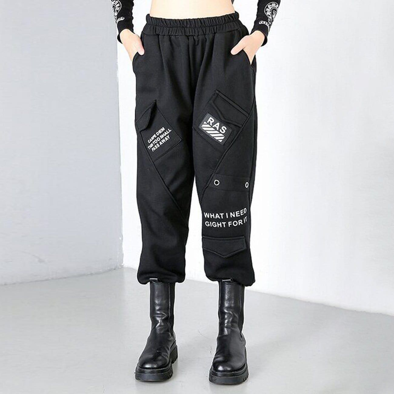 Patchwork Pockets Harem Pants sold by Yugen Theory product image thumbnail 2