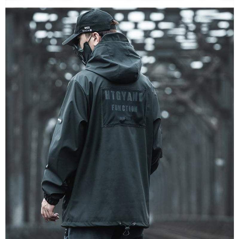 Combat Black Cargo Techwear Jacket sold by Yugen Theory product image thumbnail 2