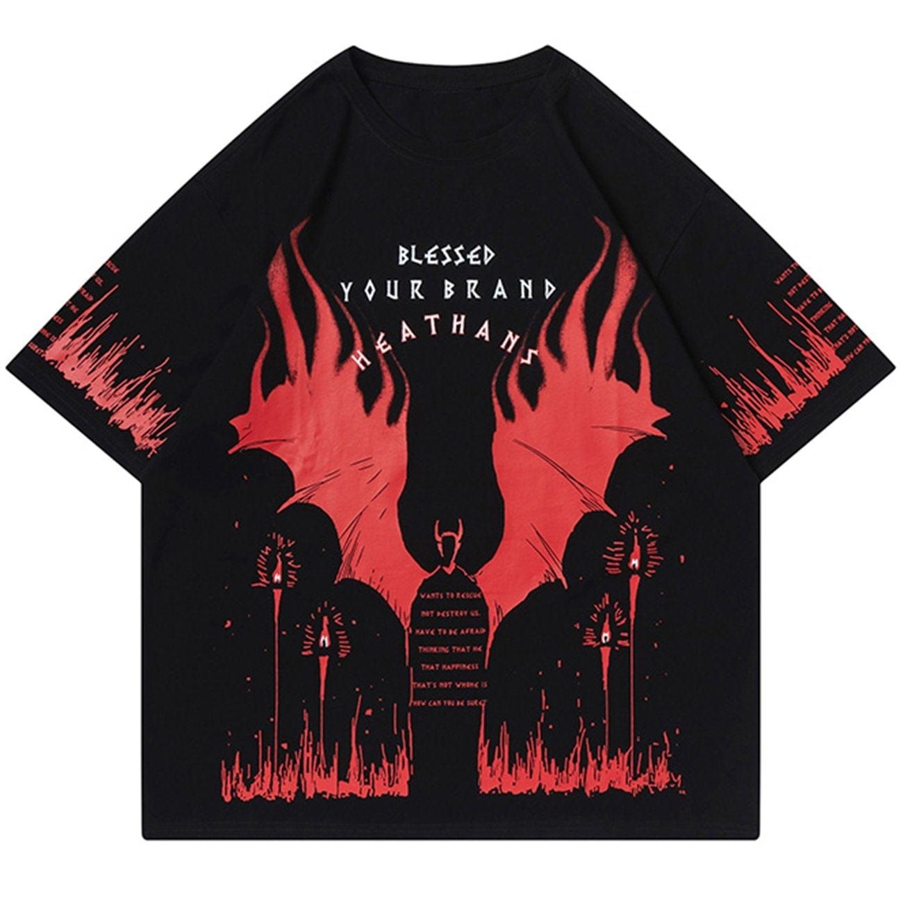 Devil Wings Graphic T-Shirt sold by Yugen Theory product image thumbnail 3