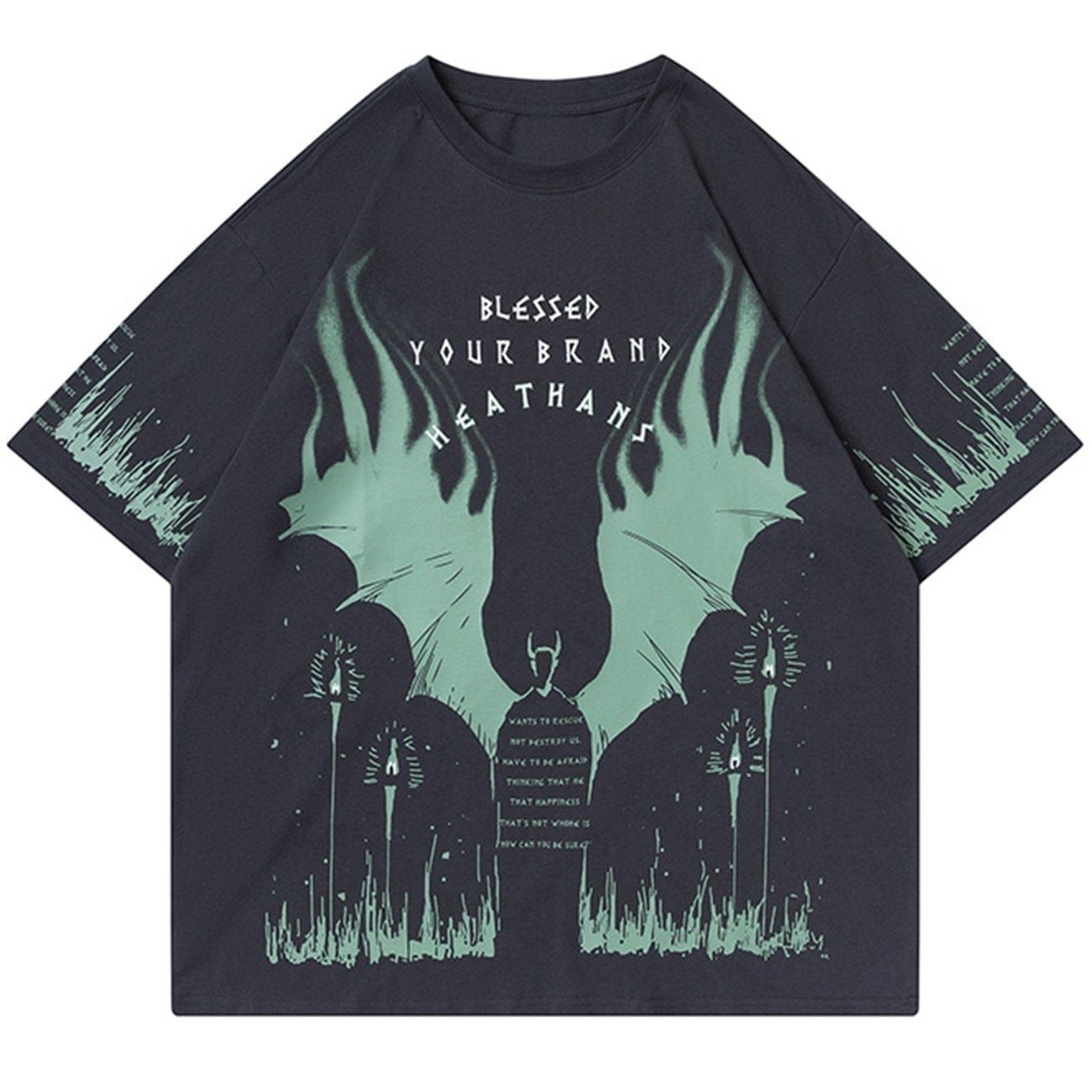 Devil Wings Graphic T-Shirt sold by Yugen Theory