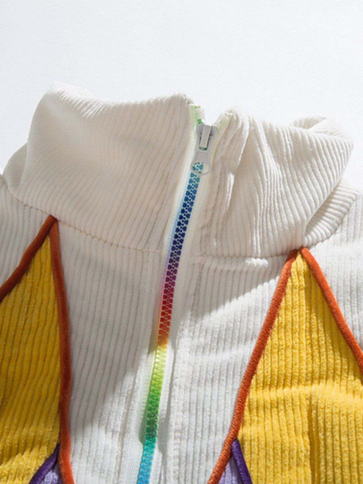 Patchwork Contrast Winter Coat sold by Yugen Theory product image thumbnail 3