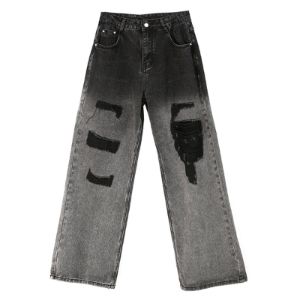 Ripped Hole Washed Jeans sold by Yugen Theory