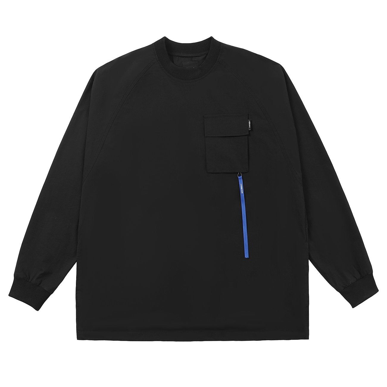 Solid Color Patchwork Pocket Sweatshirt sold by Yugen Theory