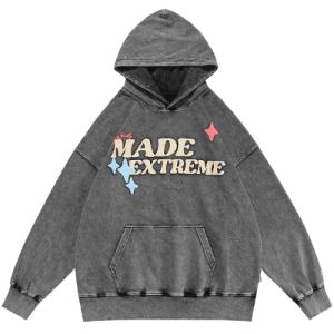 Vintage Wash Pullover Hoodie Skull sold by Yugen Theory