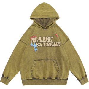 Vintage Wash Pullover Hoodie Skull sold by Yugen Theory