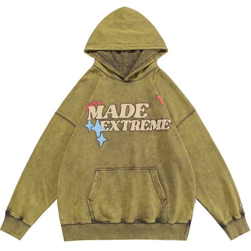 Vintage Wash Pullover Hoodie Skull sold by Yugen Theory