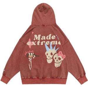 Vintage Wash Pullover Hoodie Skull sold by Yugen Theory