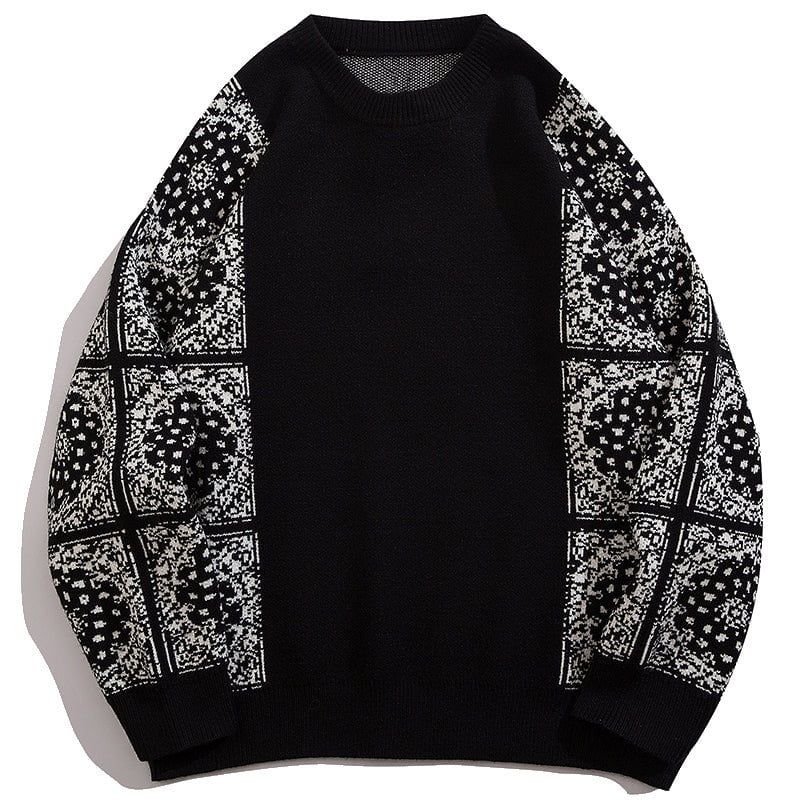 Patchwork Bandana Knitted Sweater sold by Yugen Theory product image thumbnail 3