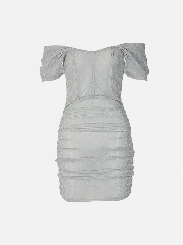 Draped Sleeve Solid Dress sold by Yugen Theory