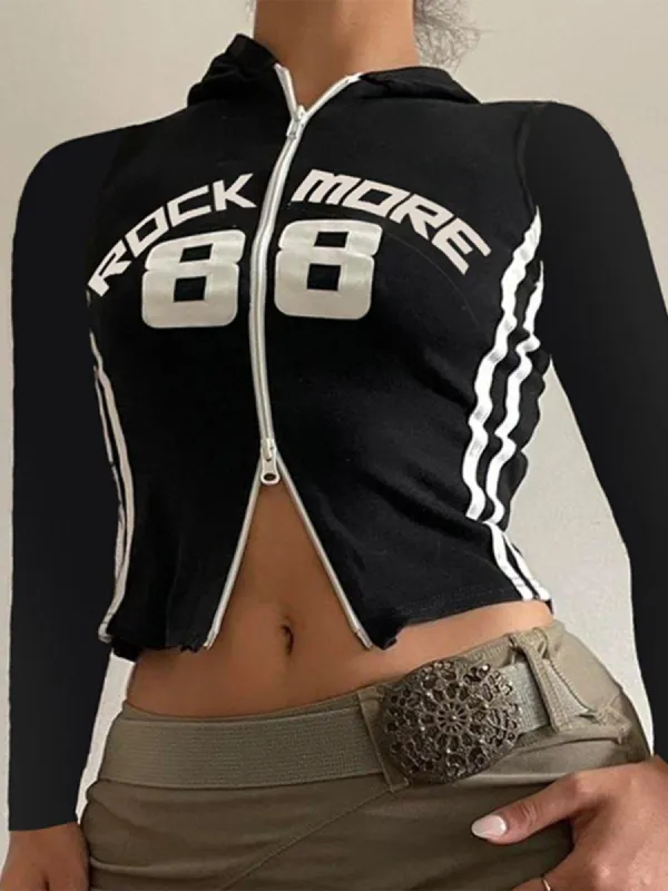 Two Way Zip Up Middle waist Jacket sold by Yugen Theory