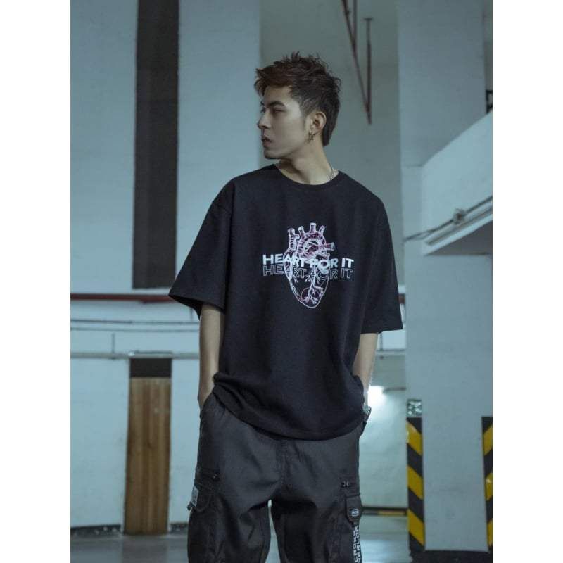 Heart Cyberpunk T-Shirt sold by Yugen Theory