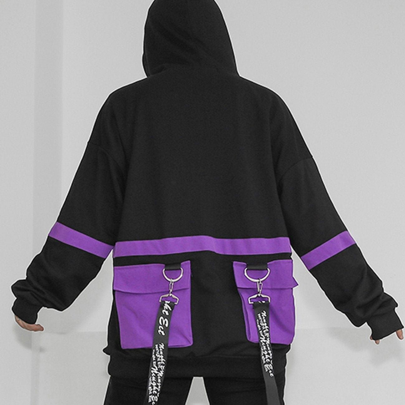 Function Patchwork Ribbons Hoodie sold by Yugen Theory product image thumbnail 2