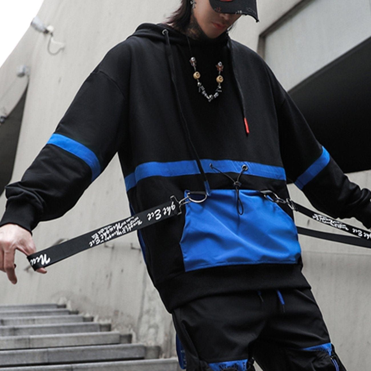 Function Patchwork Ribbons Hoodie sold by Yugen Theory product image thumbnail 3