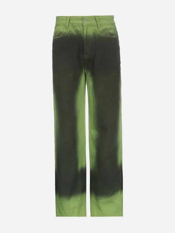 Graffiti Gradient Straight Jeans sold by Yugen Theory