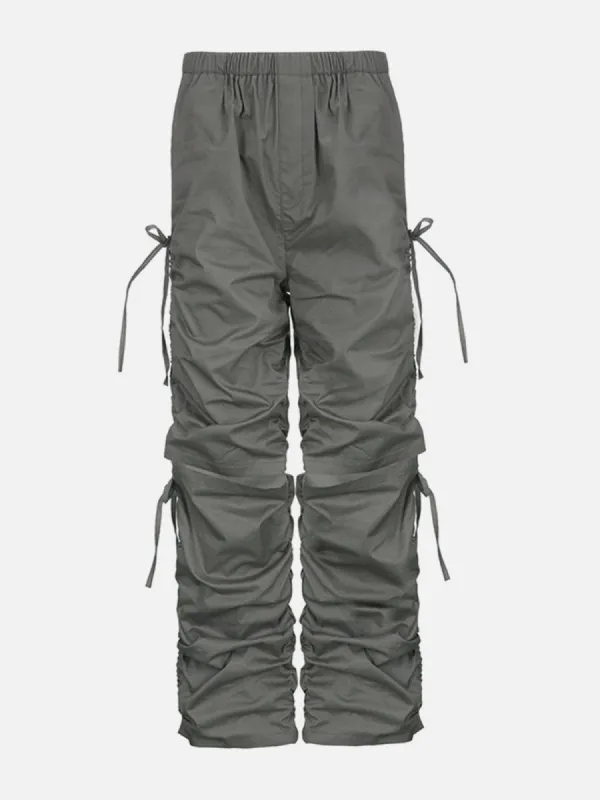 Multi Folds Ribbon Pants sold by Yugen Theory