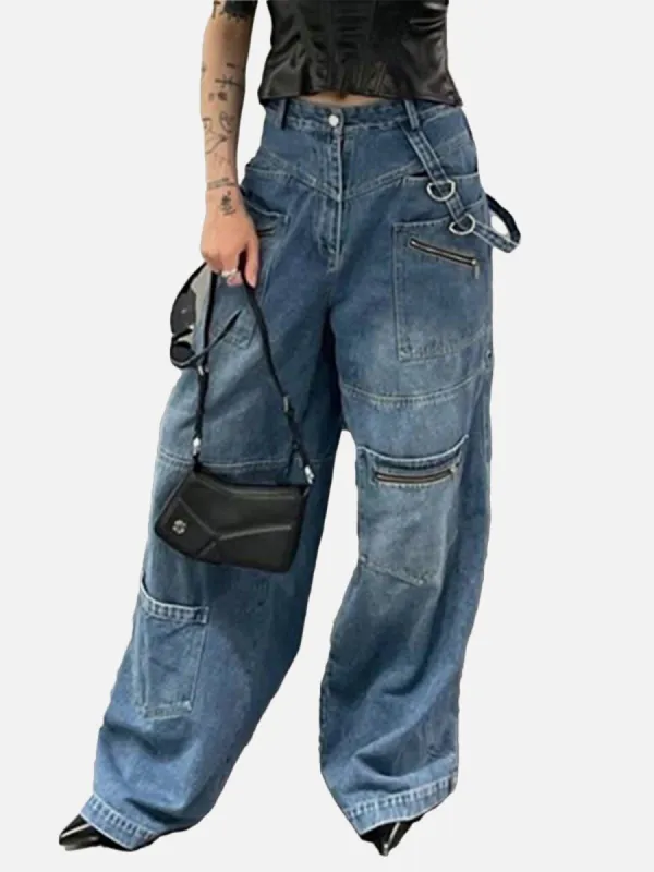 High Waist Multi Pockets Jeans sold by Yugen Theory