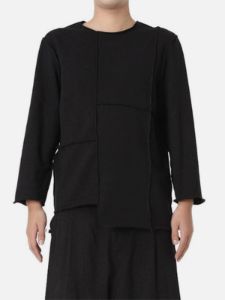 Irregular Patchwork Sweatshirt sold by Yugen Theory
