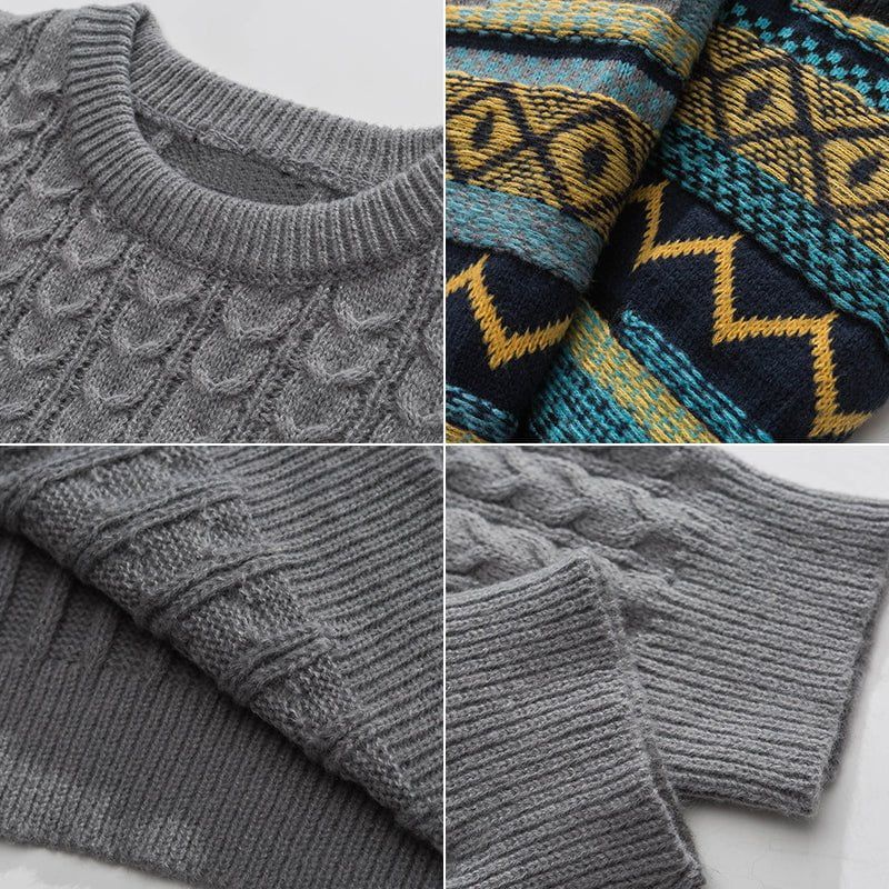 Patchwork Knit Sweater Bohemia Jacquard sold by Yugen Theory product image thumbnail 5