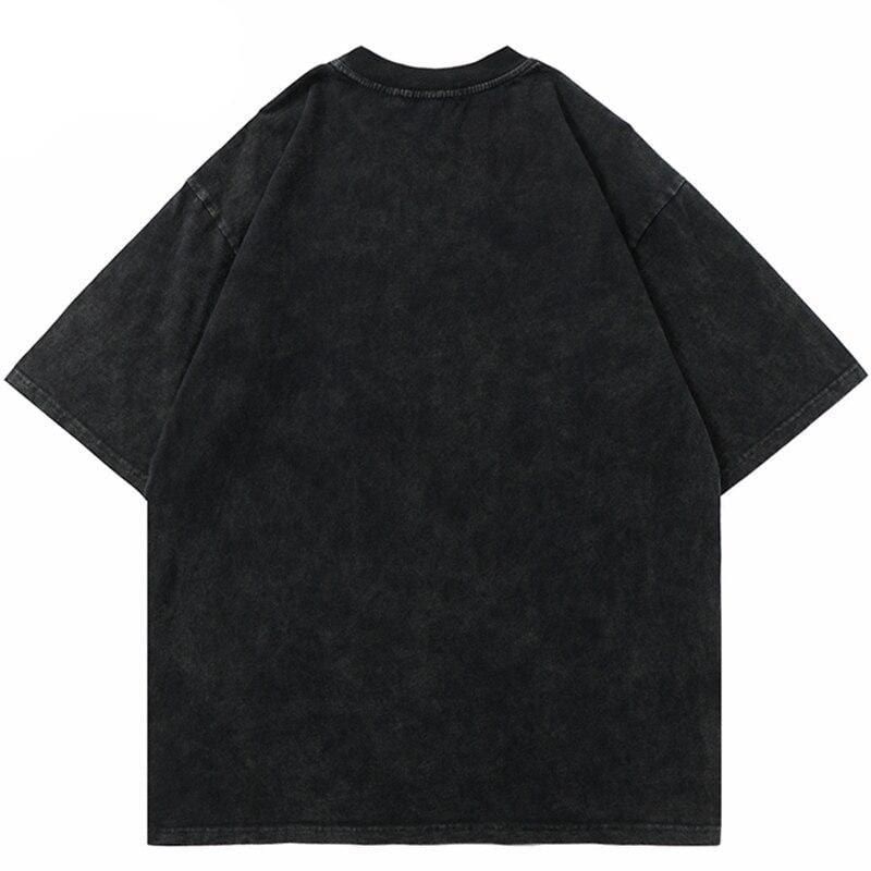 Fire Eye Graphic Print Washed Cotton T-Shirt sold by Yugen Theory product image thumbnail 2