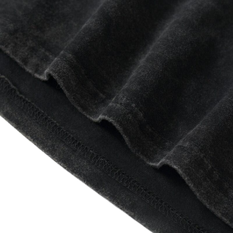 Fire Eye Graphic Print Washed Cotton T-Shirt sold by Yugen Theory product image thumbnail 5